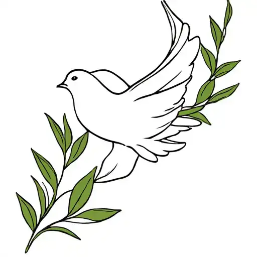 Olive Branch And Dove