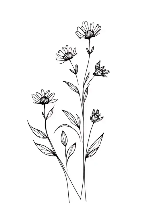 Simple Wildflowers Growing