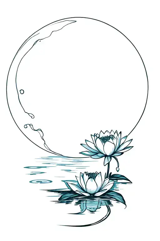 Full Moon Rose Water Lily