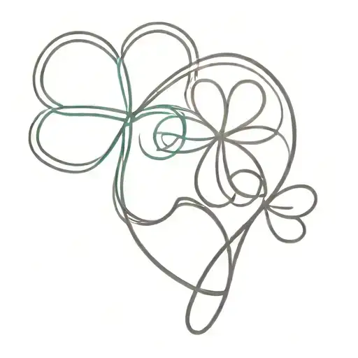 Four Leaf Clover And Infinity In One