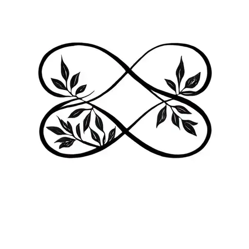 Infinity Symbol Incorporating Elements Of Nature