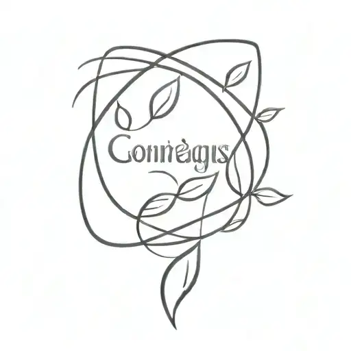 Leaves Swirling Around Word Courageous