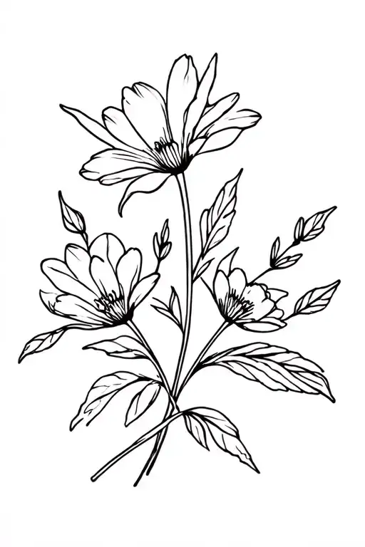 February And March Birth Flower Bouquet