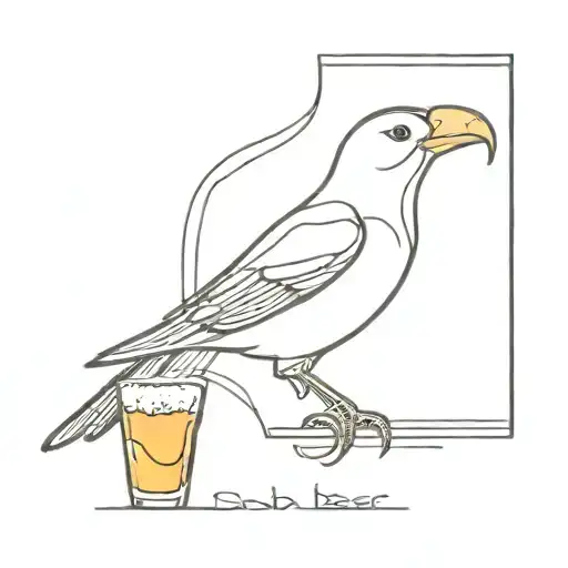 Bird With Beer