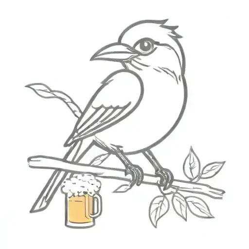 Bird With Beer