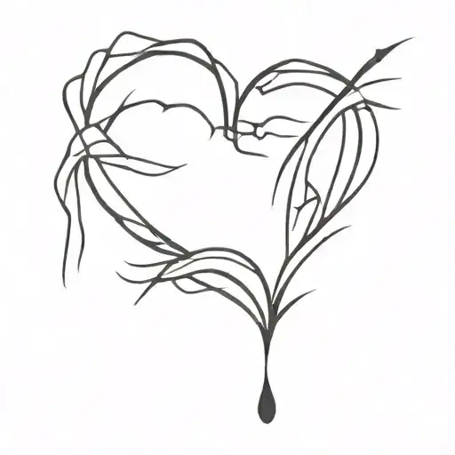 Broken Heart With Number 9427