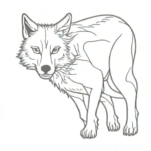 Wolf And Taurus Zodiac Sign
