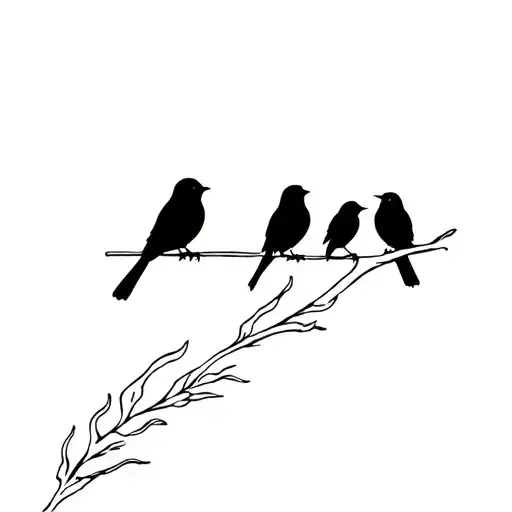 Three Little Birds On A Doorstep