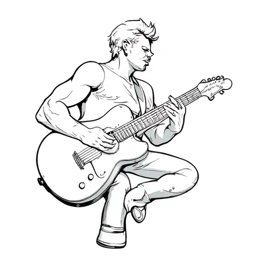 Invincible Character Playing A Guitar