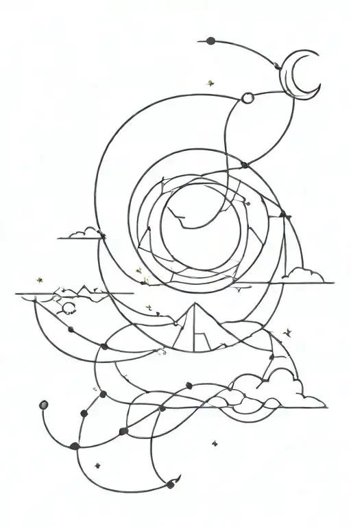 Geometric Moon Shining