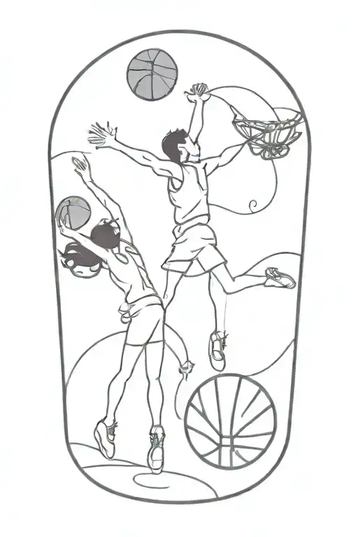 Basketball And Dance Circle