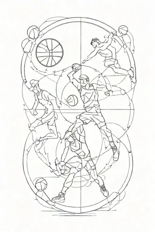 Basketball And Dance Circle