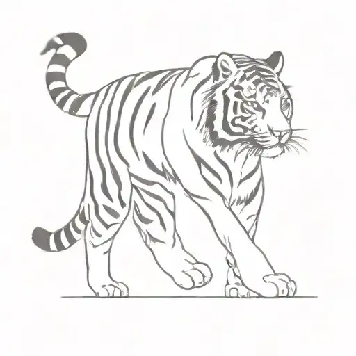 Tiger Walking