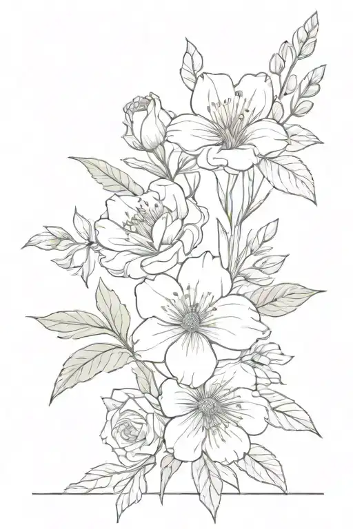 Birth Flower Bouquet August September Birth Flower