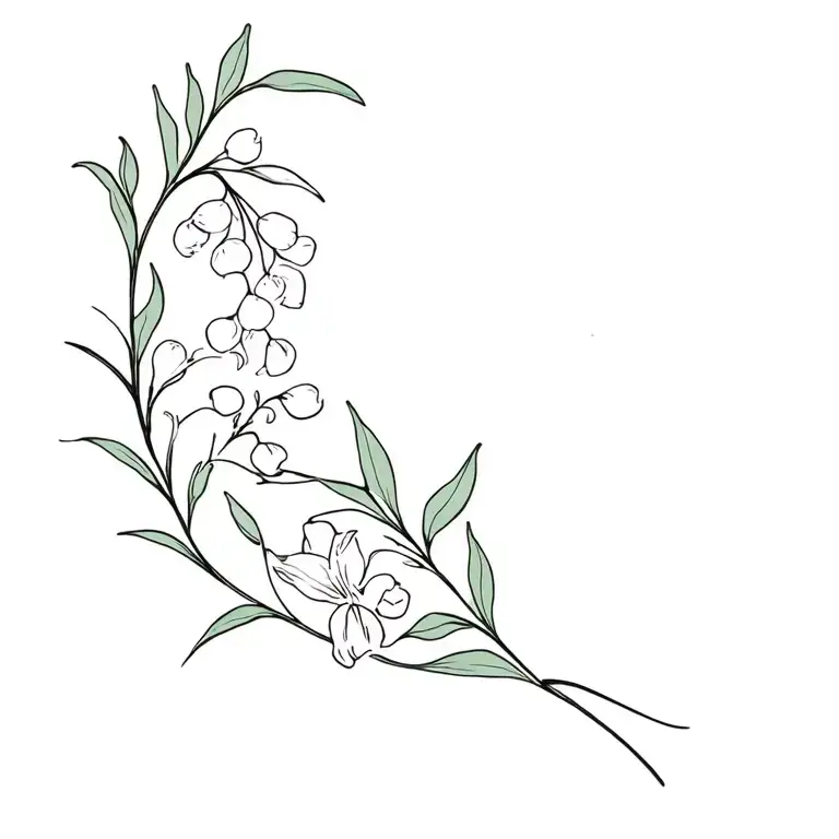 Honeysuckle And Lily Of The Valley