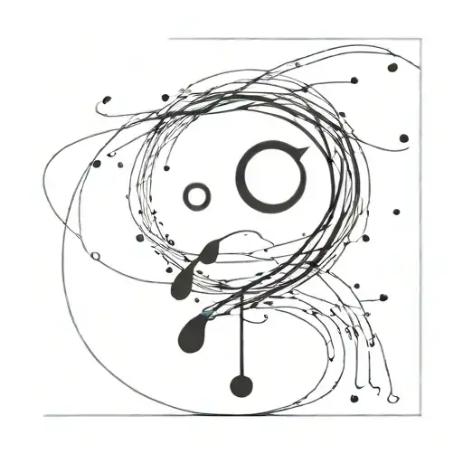 Shape Of A Semicolon Filled With Water