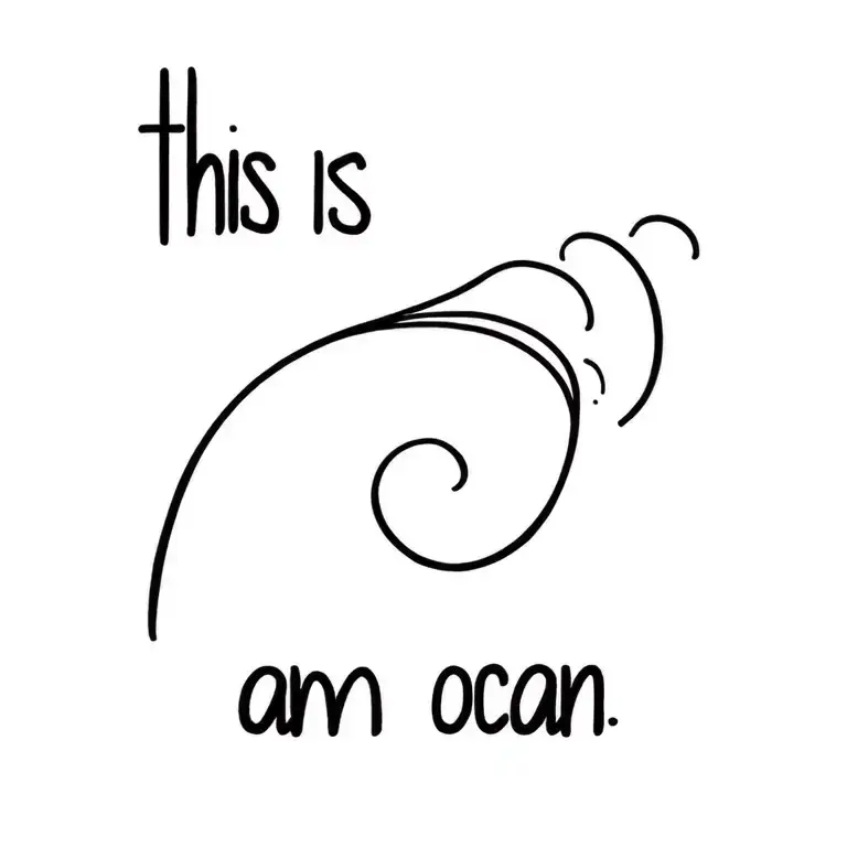 This Is A Wave I Am The Ocean Minimalist With Minimalist Wave