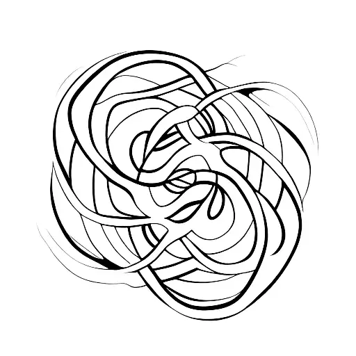 Fine Line Waves In A Circle