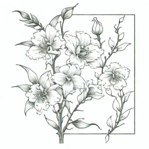 Vine Wrapping With Roses Orchids Carnations Lilies Growing