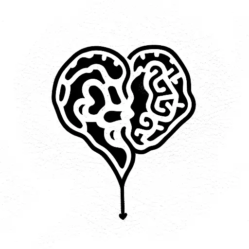Heart And Brain Connected By Guitar Strings