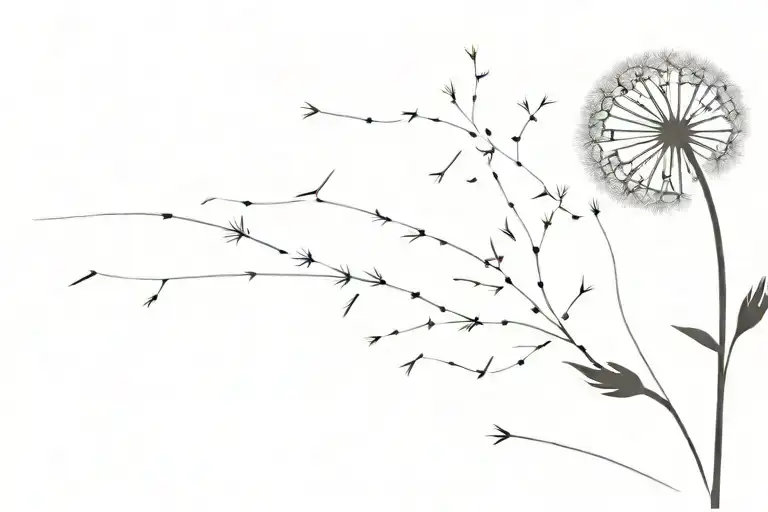 Dandelion Blowing