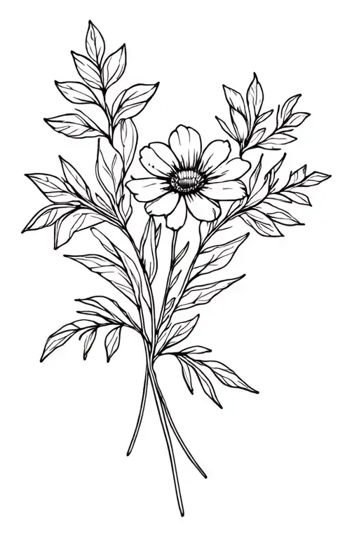 Flower Bouqet With May And October Birth Flower