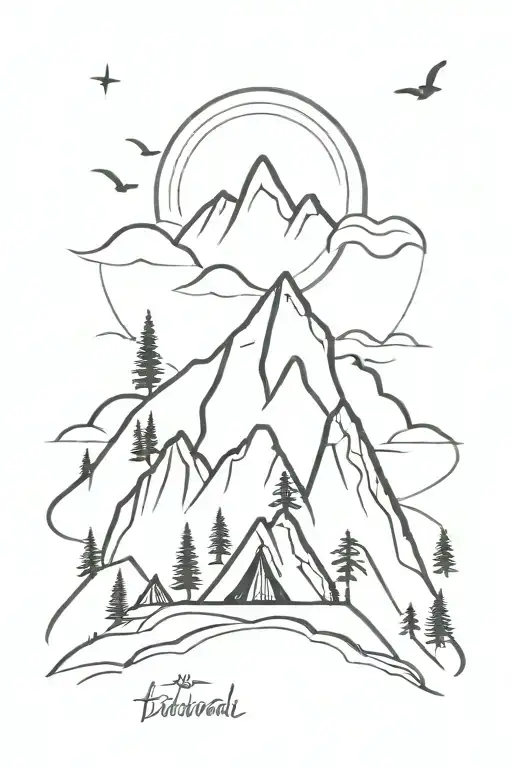 Mountain Bivouac And Music