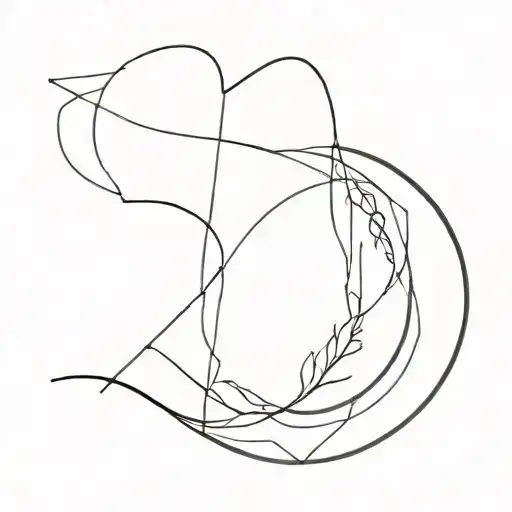 Fine Line Tattoo Along The Hole Body