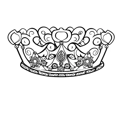 A Heart-shaped Crown Made Of Delicate Flowers