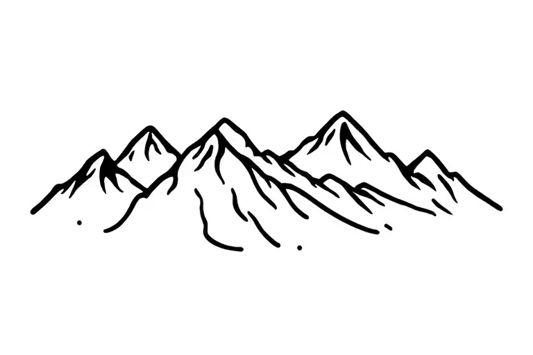 Mountain Range Silhouette