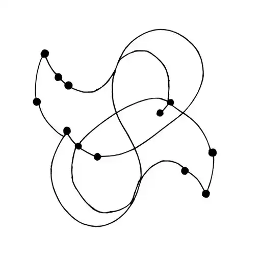 Pisces And Gemini Constellation Intertwined