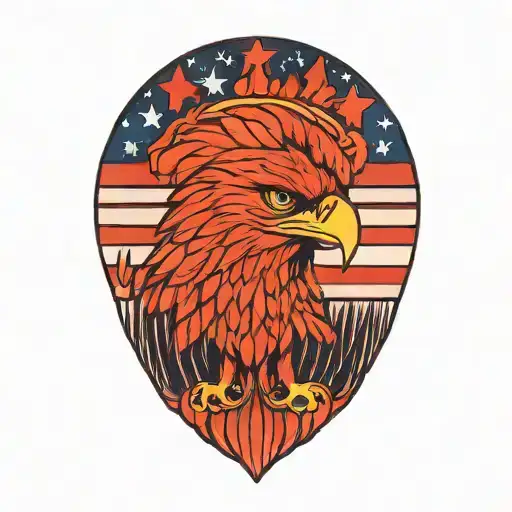Flag And Eagle