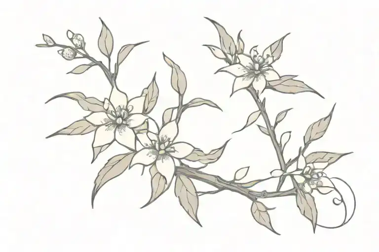 Crown Of Thorns With Wildflowers Intertwined