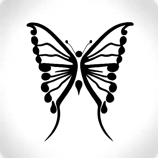 Grim Reaper And Butterfly