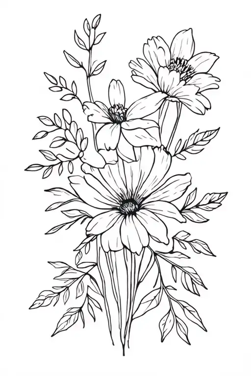 August March Birth Flower Bouquet