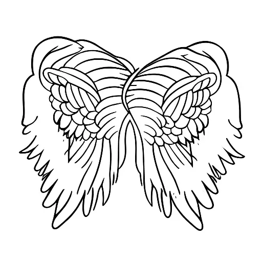 Angel Wings Made Of Shattered Glass