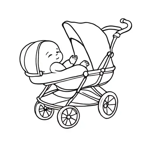 Baby In Stroller Singing