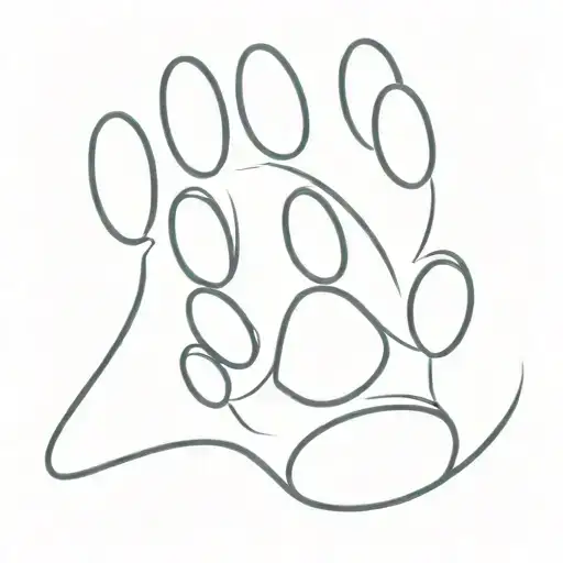 Dog Paw Print Inside