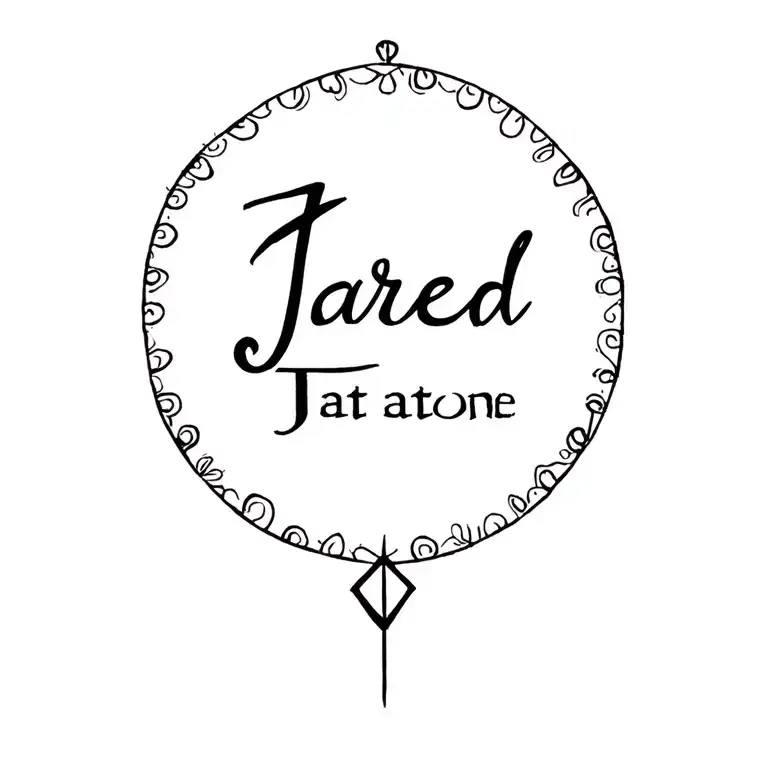 Memorial Tattoo For My Nephew Named Jared In English
