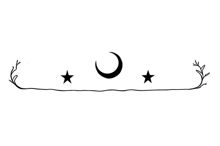 Turkish Moon And Star Under Northern Lights