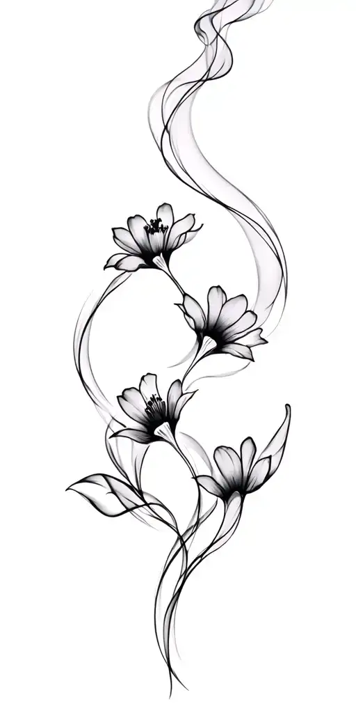 Smoke Flowers Intertwined