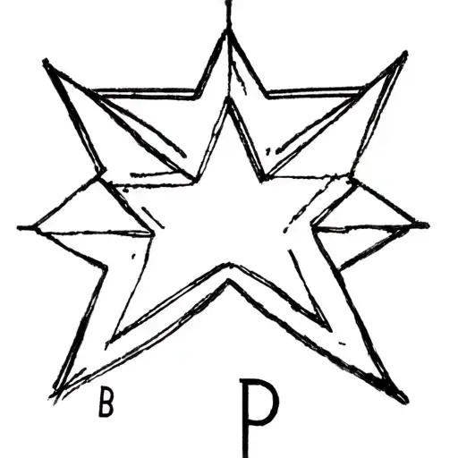 I Would Like A Half-ribbed Star With An Export Mark With The Letters B And P