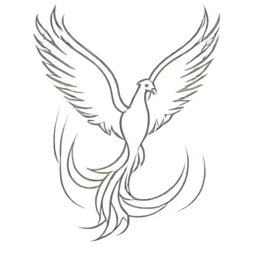 Phoenix With Outstretched Wings