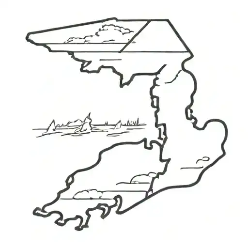 State Of New Jersey Sunset