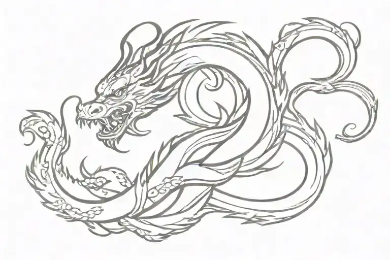 Chinese Dragon Breathing Fire