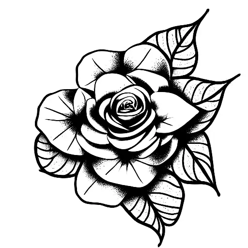 Hydrangea And Rose Flowers