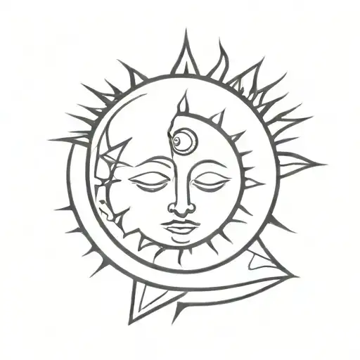 Asymetric Sun Moon