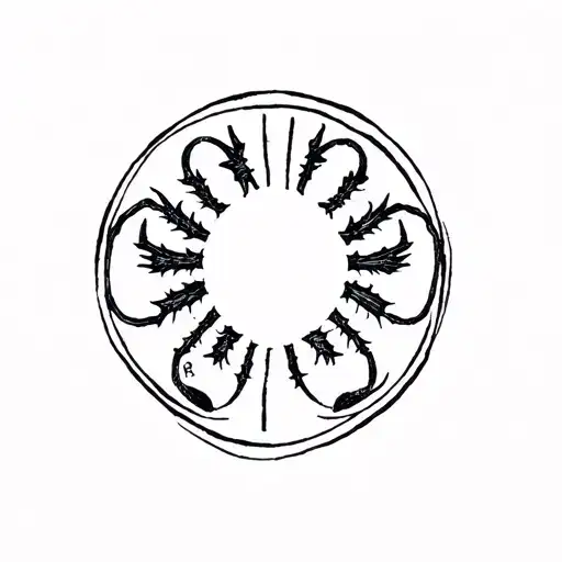 Zodiac Symbols Cancer Scorpio