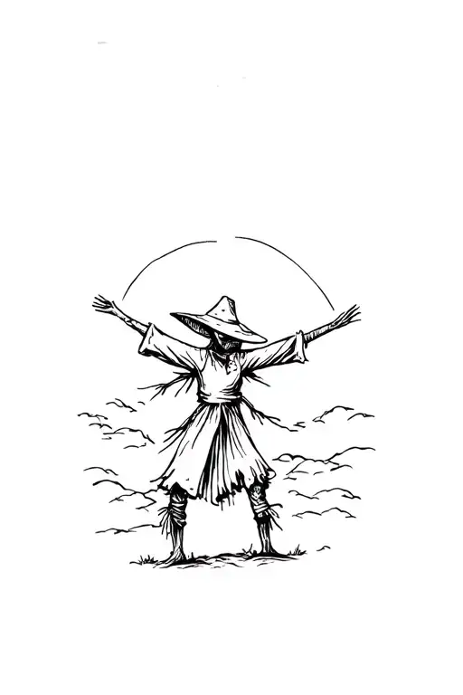 Scarecrow With Arms Spread