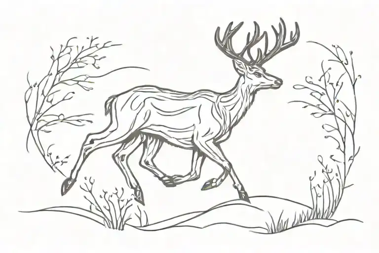 Deer Running